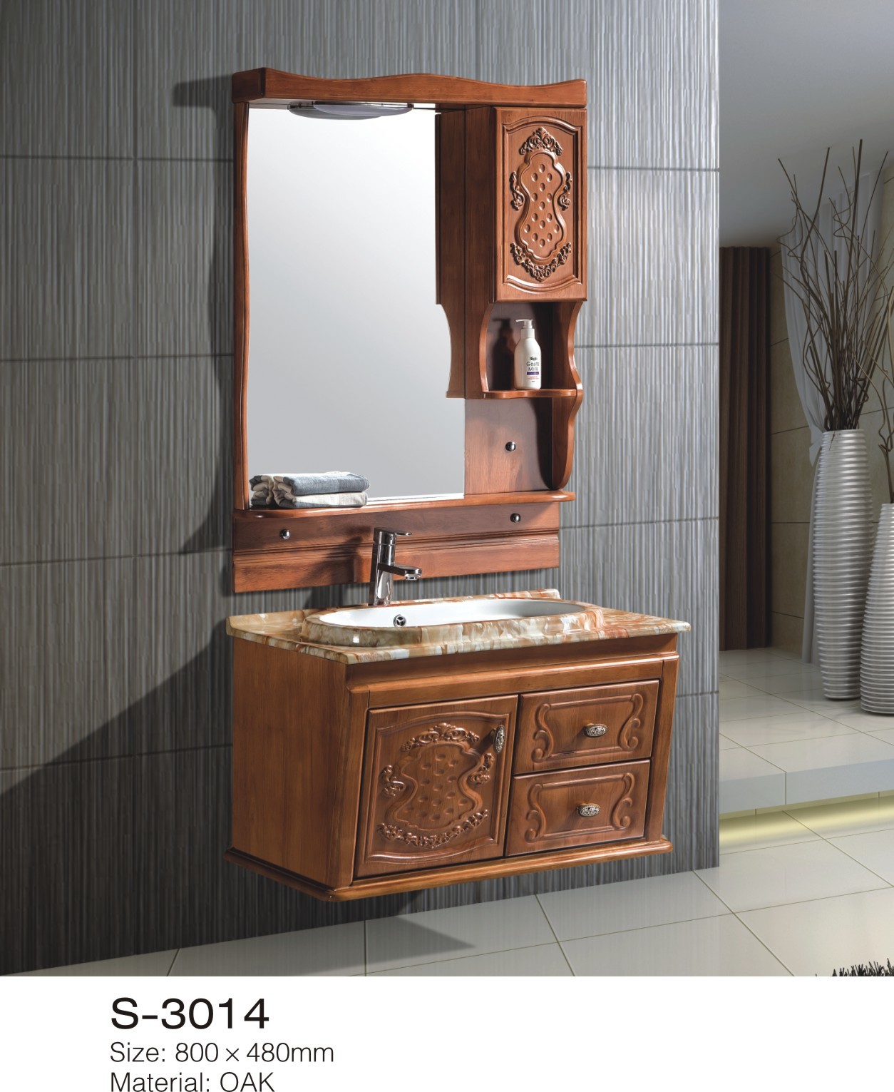 Quality Custom Premade Bathroom Vanities , 30 Inch 36 Inch 48 Inch Bathroom Vanity for sale