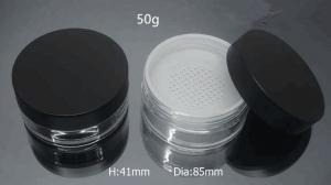 Quality 50ml 50g  1.66oz cosmetic  package loose power  jar for sale