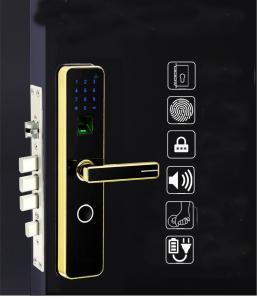 Quality Modern Design Fingerprint RFID Door Lock For Home / Hotel Wear Resistant for sale