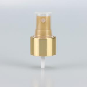 Quality Shiny Gold Aluminum Fine Mist Sprayer pump 24/410 0.12cc Output for sale