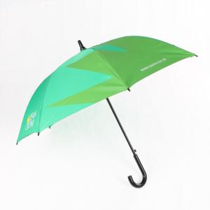 Quality Curved Handle Promotional Gifts Umbrellas , Custom Printed Golf Umbrellas for sale