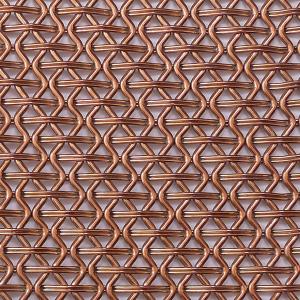 Quality Facade wall decorative mesh screen in Brass copper architectural wire woven for sale