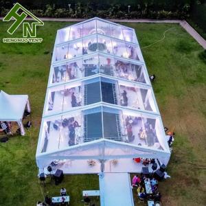 Quality Transparent Roof Wedding Marquee Tent 10x25m 150 Seaters Capacity for sale
