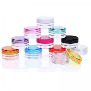Quality Colorful Plastic Cosmetic Jars For Cream Lotion Packing 5g 10g 15g for sale