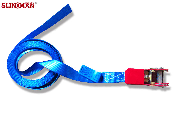 Buy Lightweight  Ratchet Tie Down Straps EN12195-2 Standard With Blue Label at wholesale prices