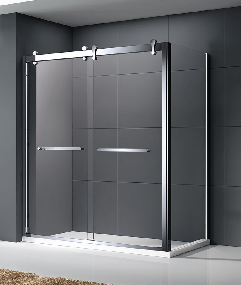 Quality Rectangular Small Glass Shower Enclosures Hotel Luxury 990mm*790mm adjustment for sale