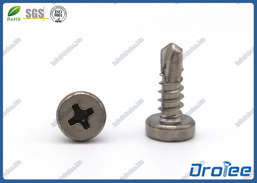 Quality 304/316/410 Stainless Philips Cheese Head Self Drilling Tek Screws for sale