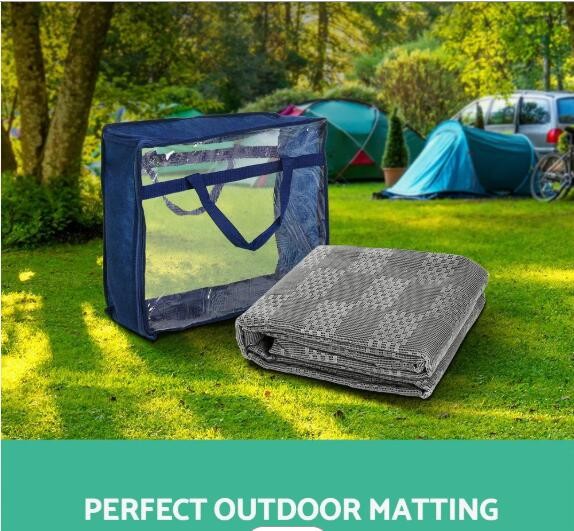 Buy Non Slip 600gsm PVC Outdoor Camping Mat For Caravan Park Anti Alip Bath Mat High Strength Material at wholesale prices