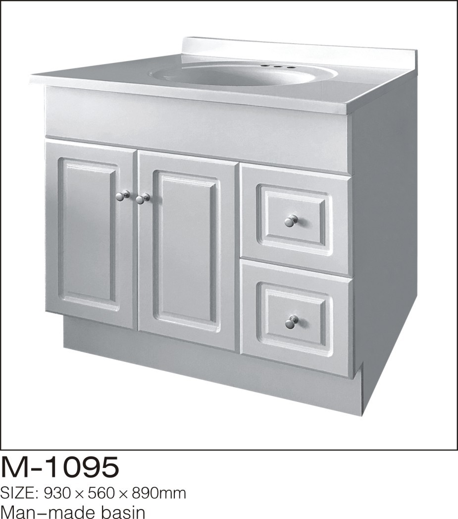 Quality White Sink DIY Bathroom Vanity Cabinet / Table Top 2 Doors Two Drawers Include for sale