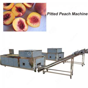 Quality Stainless SteelAutomatic Peach Pitting Machine/Pitted Peach Equipment for sale