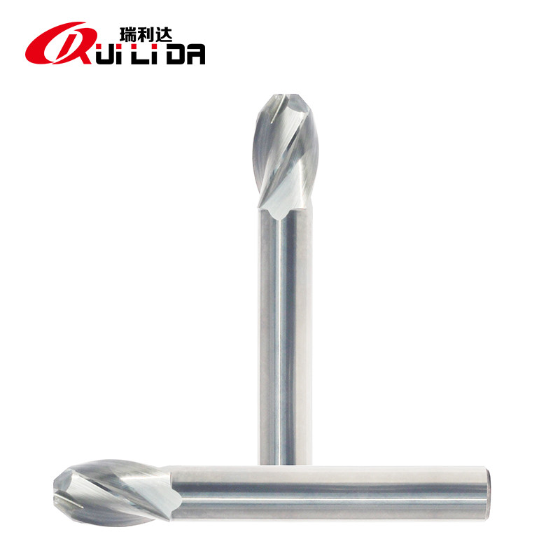 4 Flutes Tungsten Solid Carbide 45 Degree Chamfer Cutter For Aluminium CNC Milling