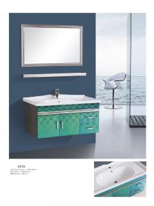 Quality Modern Stainless Steel Bathroom Cabinet With Mirror Wall Mounted Different Colors for sale