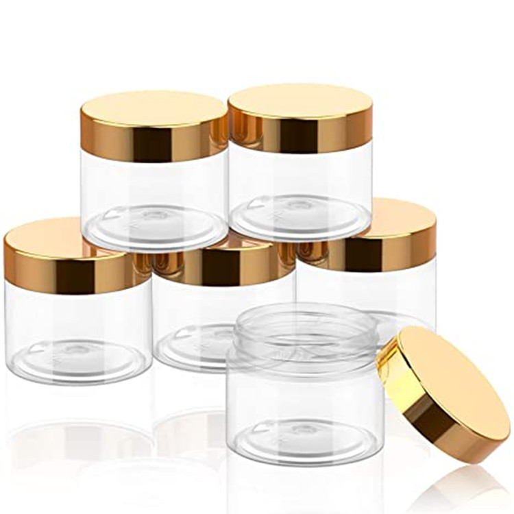 Quality Biodegradable Plastic Cosmetic Jars Empty OEM  2Oz 4Oz For Packaging for sale