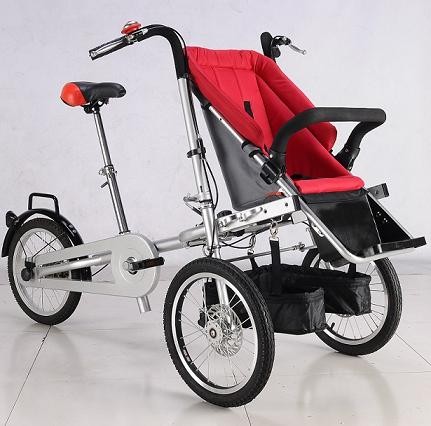 Quality Folding Mother Baby Stroller Bike for sale