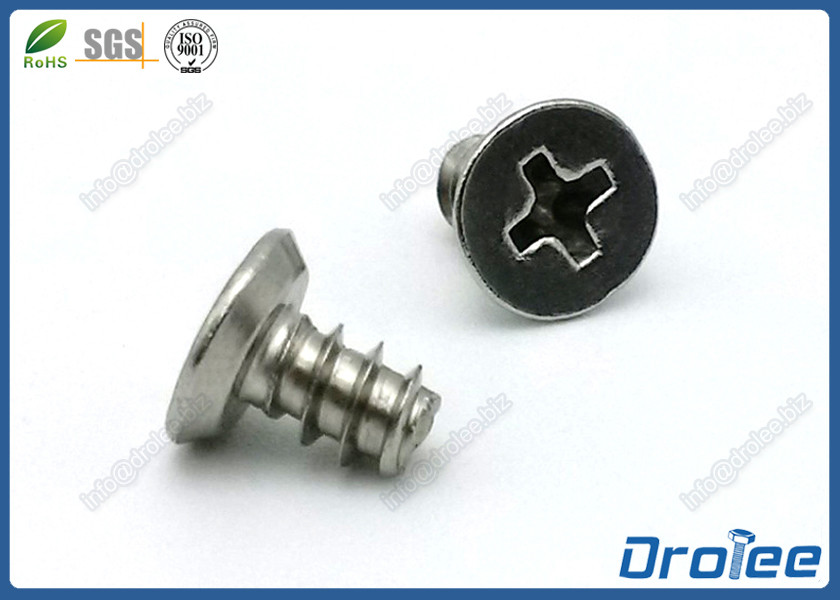 Quality Philips Flat Undercut Tapping Screw for Plastic Stainless Steel 304/316/18-8 for sale