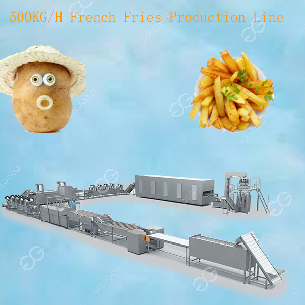 Quality Commercial Small Scale Frozen French Fries Production Line for sale