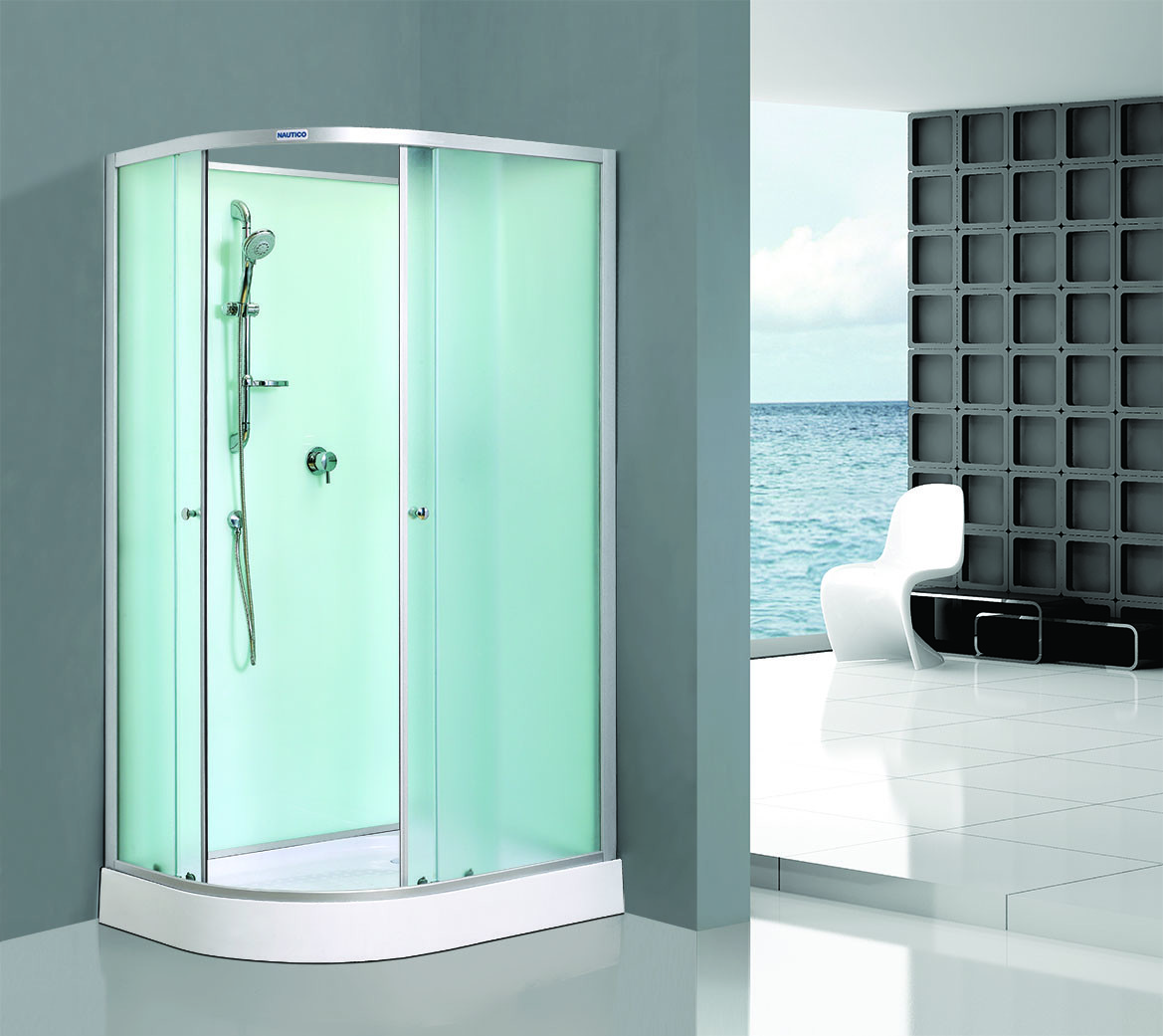 Quality Custom Made Aluminum Framed Shower Enclosure Interchangeable Sandblasted for sale