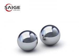 Quality 3 / 8 '' Type 440C Hardened Round Steel Balls , Grade 25 Bulk Steel Balls for sale
