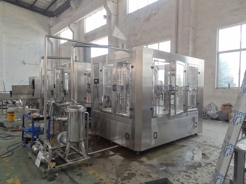Quality Silver Stainless Steel 3 In 1 Filling Machine For Flavored Water 2200 X 2100 X 2200MM for sale