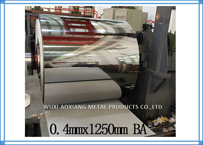 Quality Cold Rolled Stainless Steel Sheet Coil BA Finish AISI Inter Paper Protection for sale