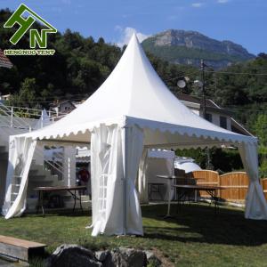 Quality 5x5m Spring Pagoda Top Garden Party Gazebo Waterproof Tent With European Windows for sale