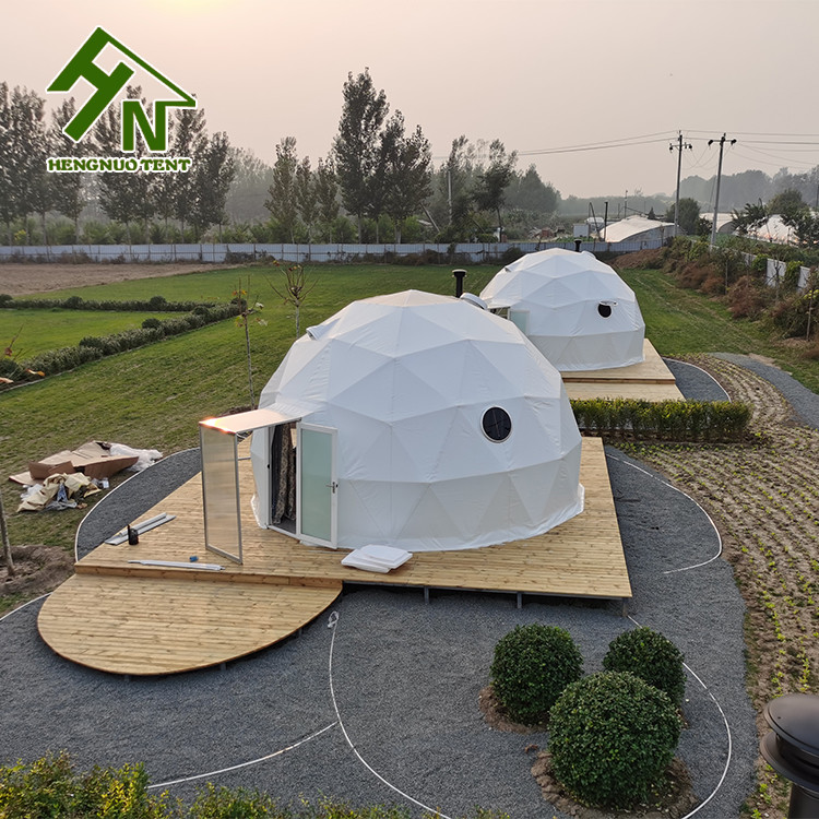 Quality 6m Diameter Waterproof Geo Dome Tent 4 Person Family Hotel Pop Up Igloo Tent for sale