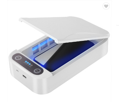 Quality UV clean uvc desinfected cell phone sterilizer box with wireless charger for sale