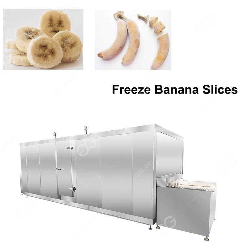 Quality Industrial IQF Freezing Tunnel Bananas For Snacks for sale