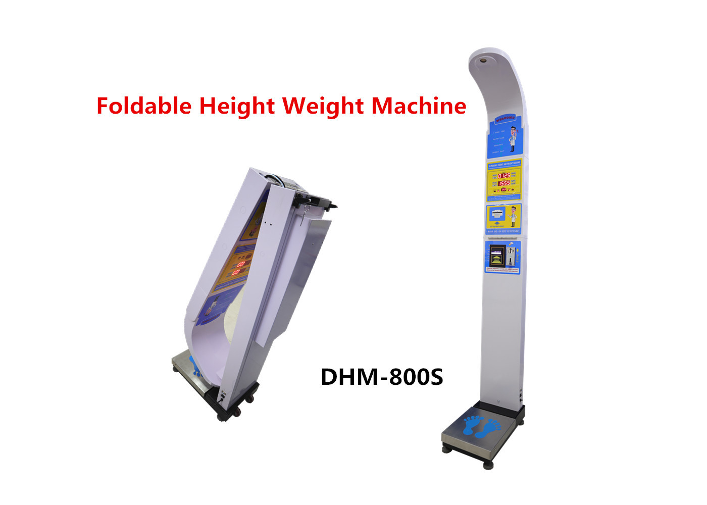 Quality Foldable Medical Height And Weight Scales Scales That Measure Weight And Bmi Portable for sale