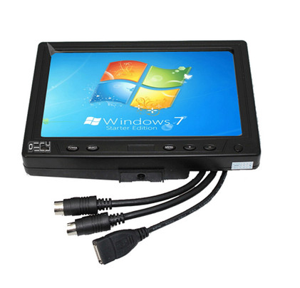 Quality Hot Sales VGA HQ 7Inch LED TFT Touch Screen Monitor USB Digital Active Matrix With Base for sale