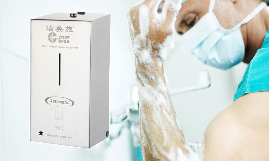 Quality Smooth Working Hospital Auto Hand Sanitizer Dispenser 800ml - 1000ml Capacity With Sensor for sale