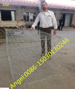 Quality Hexagonal Galvanized Gabion Box Stone Cage Mesh for philippines market for sale