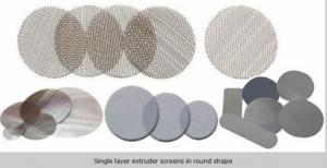 Quality Circle extruder  screens in single or multilayer keep particles out/filter disc mesh for sale