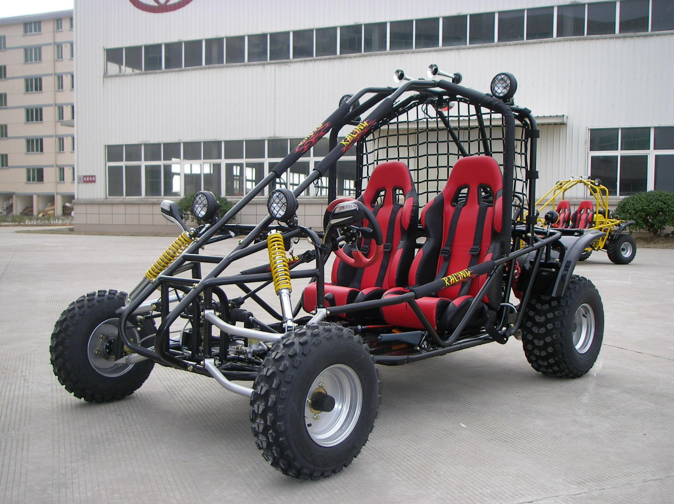 Quality Red 250CC Racing Go Kart Buggy For Adult , 2 Seats Shaft Drive Dune Buggy for sale