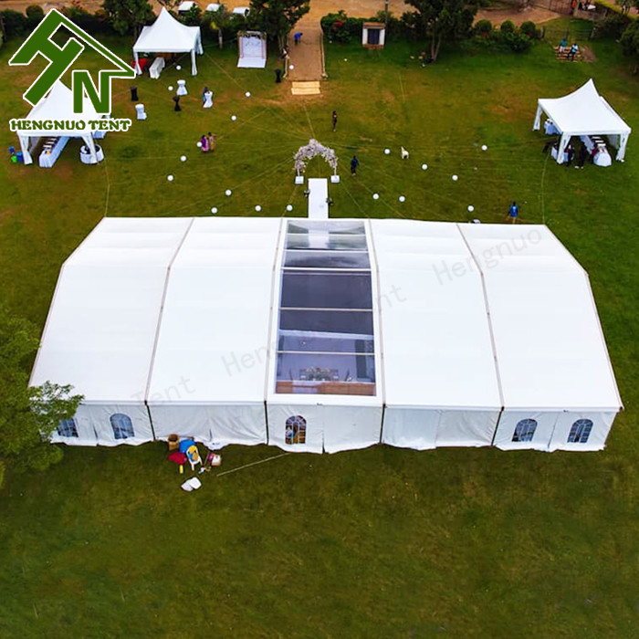 Quality 30x50 200 Person Tent Outdoor Lawn Party Decorated Lining Aluminum Alloy Structure for sale