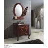 Buy cheap 24 Inch 48 Inch Solid Wood Bathroom Vanity One Door Two Drawer Circle Mirror from wholesalers