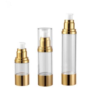 Quality 15ml 30ml 50ml Airless Pump Bottles For Cosmetic ABS AS Alum Material for sale