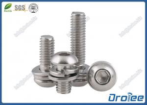 Quality 18-8/304 Stainless Steel Metric Button Head Socket Cap Sems Screws for sale