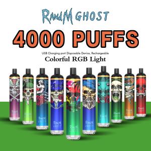 Quality 10ml RANDM Ghost 4000 Puff Disposable E Cig Vape FDA approval for sale