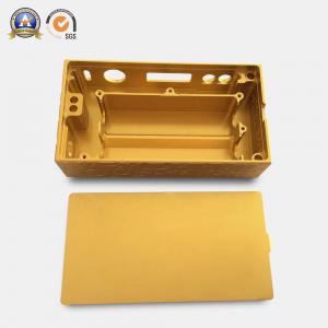 Quality Yellow Coated Cnc Mechanical Parts Electronic Cigarette Aluminum Case for sale