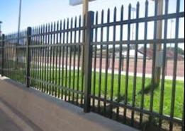 Quality 1.8 X 2.4m Wrought Iron Look Fence Black Powder Coated Galvanized Bar for sale