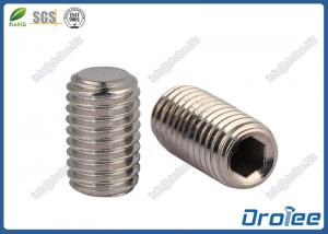 Quality 304/316 Headless Hex Socket Set Screw with Flat Point for sale
