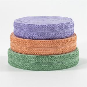 China Stretch Custom Printed 15mm fold over elastic bias binding tape for garment bias shiny elastic on sale