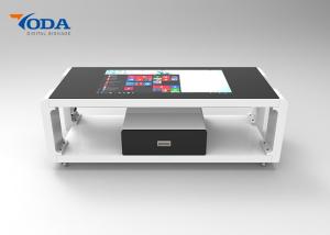 China Customized Size Touch Screen Table LCD  Capacitive Touch With Drawer on sale