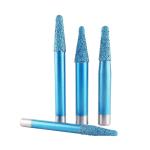 Brazed diamond carving tools blue cnc router bit sculpture carving tools