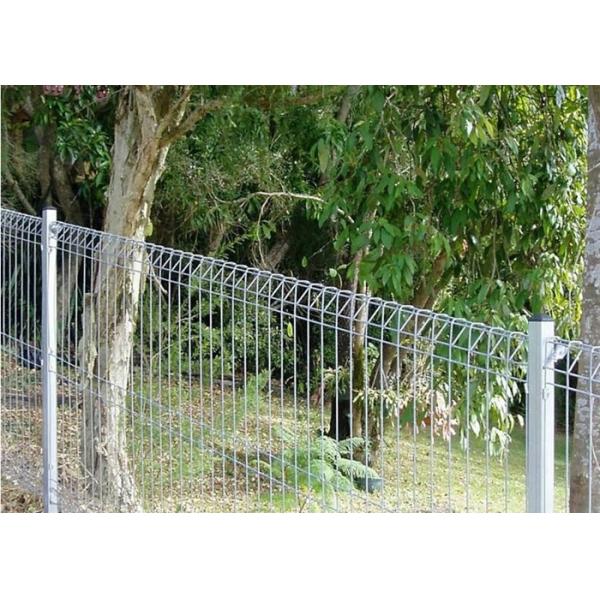 Hot Dipped Galvanized PVC Coated Wire Mesh , BRC Roll Top Wire Fence