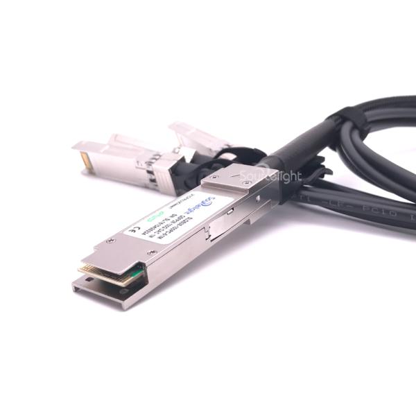 Fiber Channel SFP Modules 40GBASE-CR4 QSFP To 4 10GBASE-CU