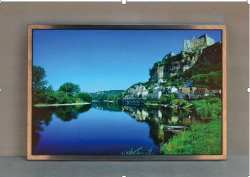 Narrow Bezel High Brightness LCD Display Digital / Analog Interface