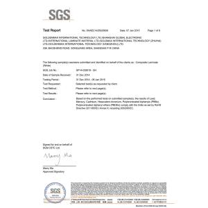 Shenzhen Zhong Yi Xin Circuit Co,. ltd. Certifications