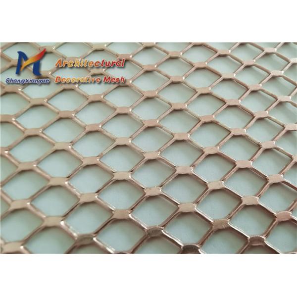 Laminated Decorative Expanded Metal Mesh 1.0mm Steel Expanded Metal Sheet Flattened
